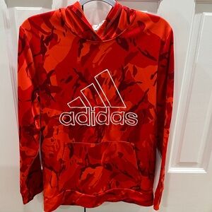 Adidas Vibrant Red Camouflage Hoodie